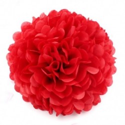 Piros szín - 12&*39 &*39 30 cm Esküvői dekoráció Rendezvények Kiegészítők Pom Pom Selyempapír Pompon Bálparti