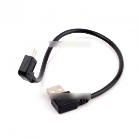 USB 2.0 A Bal szög 90 ° fok Micro Bal M Adatkábel