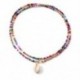 Fém szín: 44368 - Bohém színes maggyöngy Shell Choker nyaklánc Statement rövid gallérú kulcscsont lánc nyaklánc