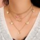 Fém szín: 43616 - Hot Fashion Alkalmi ékszer nyaklánc Personality Infinity Cross Medál Arany színű Choker nyakláncok