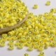 Szín: 7x4mm 200db - Sárga mosolygós boldog arc akril gyöngyök polimer agyag távtartó lemez gyöngyök barkácsoláshoz