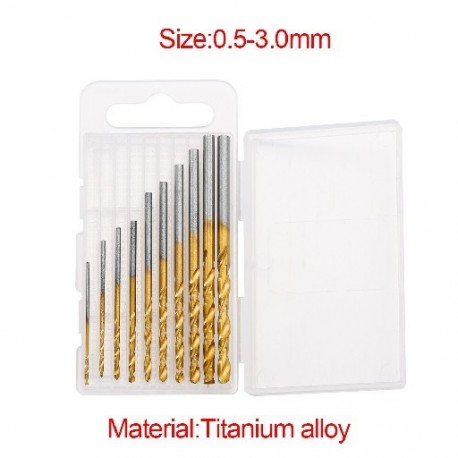 Szín: Ti ötvözet fúrószárak - Arany színű fém kézi fúró felszerelések UV gyanta epoxi formázó szerszámok 0,8-3,0