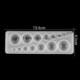 Szín: Gem Mold - Drágakövek szilikon forma félgömb alakú, lapos, Cabochon függő gyanta szilikon forma, kézzel