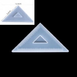 Szín: egyenlő szárú háromszög - Téglalap háromszög vonalzó átlátszó szilikon forma diák vonalzó gyanta epoxi