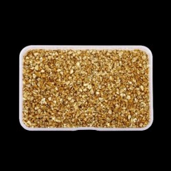 Szín: arany - 80g/doboz színes zúzott üveg kövek szabálytalan kristály művészeti dekoráció gyanta töltelék