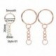 Szín: Rose gold 01 - 10/20 db ezüst színű fém kulcstartó gyűrű osztott gyűrű kulcstartó kulcstartó gyűrűk női