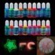 Szín: sárga - 20 szín 10 ml Sötétben világító Magas koncentrációjú epoxi UV gyanta fluoreszkáló festék színező
