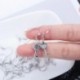 Szín: Rose Gold - 50db/tétel 0,6x15mm hipoallergén fülbevaló horgok francia füldrótok horog tekercses barkácsoláshoz