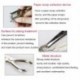 Szín: 6db Single Clip - 3 mm-es 6 mm-es fém egylyukú lyukasztó kézi papír lyukasztó egylyukú Scrapbooking fogó