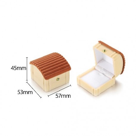 Szín: 12 - 35 formájú, szép bársony esküvői eljegyzési gyűrű doboz fülbevalóhoz nyaklánc karkötő ékszer ékszer