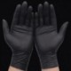 Fekete szín - 20db fekete eldobható kesztyű púdermentes Latex Art Glove Mechanic Tattoo Beauty Care Body guante levehető