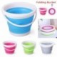 Szín: zöld-22-17cm-3L - Összecsukható vödör, hordozható, összecsukható vödör víztartály Wash Picni Travel robusztus
