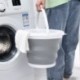 Szín: zöld-22-17cm-3L - Összecsukható vödör, hordozható, összecsukható vödör víztartály Wash Picni Travel robusztus