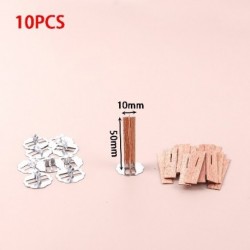 Szín: 1x5 cm - 10db 3-10cm hosszú keresztben fa fakalagú kellék szójaparffin viasz kanóc kanóc gyertya kanóc mag
