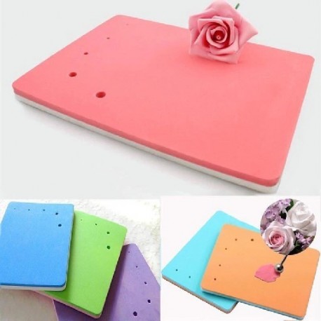 Piskóta habpárna Virágmodellező gumipaszta Fondant szőnyeg sütés Sugarcrafthoz Random Color Dekorációs gyantaváz