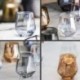 Szín: 300 ml4 - Geometry Whisky Üveg Gyémánt Kristály Üveg Pohár Arany Perem Italkészlet Pár Üveg Pohár Átlátszó