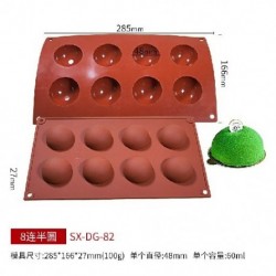 Szín: 8 lyuk - Szilikon forma szilikon tepsi péksütemény formákhoz Bakeware gömb golyós forma szilikon sütőedény forma