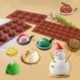 Szín: 8 lyuk - Szilikon forma szilikon tepsi péksütemény formákhoz Bakeware gömb golyós forma szilikon sütőedény forma