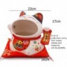 Szín: 22 cm - 8 hüvelykes kerámia Maneki Neko Candy Box Lucky Cat Money Tároló Snack Jar Box Piggy Bank Fortune Cat