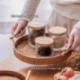 Szín: S - Handanyaman Rotan Penyimpanan Nampan dengan Pegangan Kayu Putaran Anyaman Makan Malam Melayani Nampan Keranjang Roti