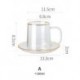 Szín: A - RHE Set Cangkir Kopi Kaca 260Ml dan Cangkir Kopi Set Cangkir Teh Bögre Bir Susu Sarapan Toko Kopi Set Gelas Minum