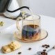 Szín: A - RHE Set Cangkir Kopi Kaca 260Ml dan Cangkir Kopi Set Cangkir Teh Bögre Bir Susu Sarapan Toko Kopi Set Gelas Minum