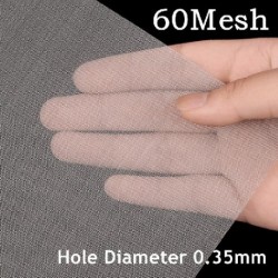 Szín: 60 Mesh 0,35 mm - 100x50cm 304 rozsdamentes acél háló szűrő háló fém elülső javítás Fix szövött huzal