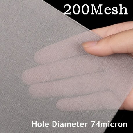 Szín: 200 mesh 74 mikron - 100x50cm 304 rozsdamentes acél háló szűrő háló fém elülső javítás Fix szövött huzal