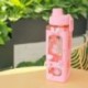 Űrtartalom: 900 ml - Kawaii Bear kulacs lányoknak Aranyos műanyag nyári iskolai italos palack csészékkel BPA mentes 700