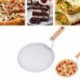 Szín: 33,5 cm - Forrásgátló pizzalapátok fa nyelű kerek, rozsdamentes acél tortalapát Tortaeszközök Pizzalapát