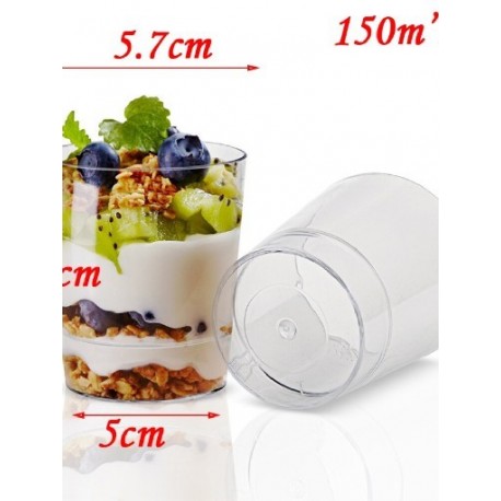 Szín: 40db - 40 DB Mousse Desszert Szív alakú csészék Műanyag pudingpohár Születésnapi Esküvői Fagylalt2 Eldobható