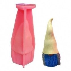 Szín: 1 - 1/2 db 3D Gnome szobor epoxigyanta forma Aromaterápiás gipsz szappan szilikon forma barkácsolás kézműves