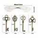 Szín: készlet - Vintage Skeleton Keys Repülő kulcsbűvek 28x Szitakötő szárnyakkal, barkácsolj valósághű hatást