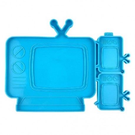 Szín: kék-A - 1 db DIY Telivision képkeret szilikon tálca formakészlet gyanta forma otthoni dekoráció TV-alakú