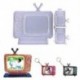 Szín: kék-A - 1 db DIY Telivision képkeret szilikon tálca formakészlet gyanta forma otthoni dekoráció TV-alakú
