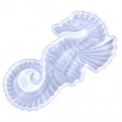 Szín: tiszta - Falra akasztható műgyanta formák Seahorse szilikon formák Sztereo epoxigyanta öntőforma barkácsoló