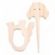 Fém színe: Puppy C - 1 db Lovely Design fából készült bross tű Különféle állatok Kendőtű női lányoknak Vicces
