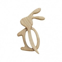 Fém színe: Rabbit H - 1 db Lovely Design fából készült bross tű Különféle állatok Kendőtű női lányoknak Vicces