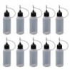 Szín: 20 - 10 db 5ml/10ml/20ml/30ml/50ml/100ml üres tűhegy ragasztós flakon applikátor barkácsolás Quilling eszköz