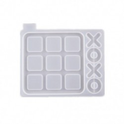 Szín: Kis méret - 1 db Tic Tac Toe játéktábla és XO szilikon formakészlet, epoxigyanta DIY kézműves forma karácsony