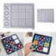 Szín: Kis méret - 1 db Tic Tac Toe játéktábla és XO szilikon formakészlet, epoxigyanta DIY kézműves forma karácsony