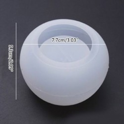 Szín: 2 7,7x5,3 cm - 1 db gyertyatartó epoxigyanta forma kézzel készített díszek pozsgások virágcserép szilikon forma