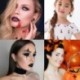 Fém szín: készlet - 20 pár halloween fülbevaló szett denevér pókháló csontváz sütőtök lámpa Ghost kereszt medál