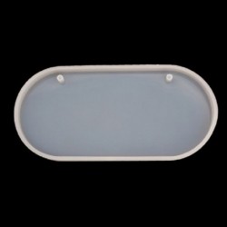 Szín: A - 1 db, kézzel készített átlátszó szilikon jelzőtáblák üdvözlőkártya Epoxigyanta forma DIY ajtó