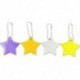 Fehér szín - 5 db Gyermekbiztonsági Reflektor Kulcstartó Star Ultra Reflective Gear Kulcstartó táska Ruházat