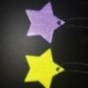 Fehér szín - 5 db Gyermekbiztonsági Reflektor Kulcstartó Star Ultra Reflective Gear Kulcstartó táska Ruházat