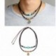 1 db Vintage nyaklánc Ősi törzs férfi kender bőr gyöngy Choker medál férfi nyaklánc nyaklánc férfi nyaklánc férfi