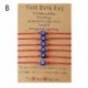 Fém színe: B - Klasszikus amulett Evil Nazar Eye Charm karkötő 3/6 részes piros szál kötél fonott barátság karkötő