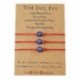 Fém színe: B - Klasszikus amulett Evil Nazar Eye Charm karkötő 3/6 részes piros szál kötél fonott barátság karkötő