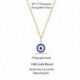 Fém színe: ezüst - 1 db Lucky Blue Eye nyaklánc Evil Eye medál nyaklánc Turkish Evil Eye védelem és áldás férfiaknak